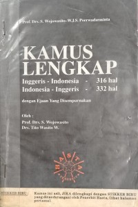 KAMUS LENGKAP Inggris-Indonesia Indonesia-Inggris : dengan Ejaan Yang Disempurnakan