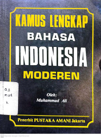 Kamus Lengkap Bahasa Indonesia Modern