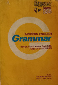 Modern English Grammar : Ringkasan Tata Bahasa Inggris Modern